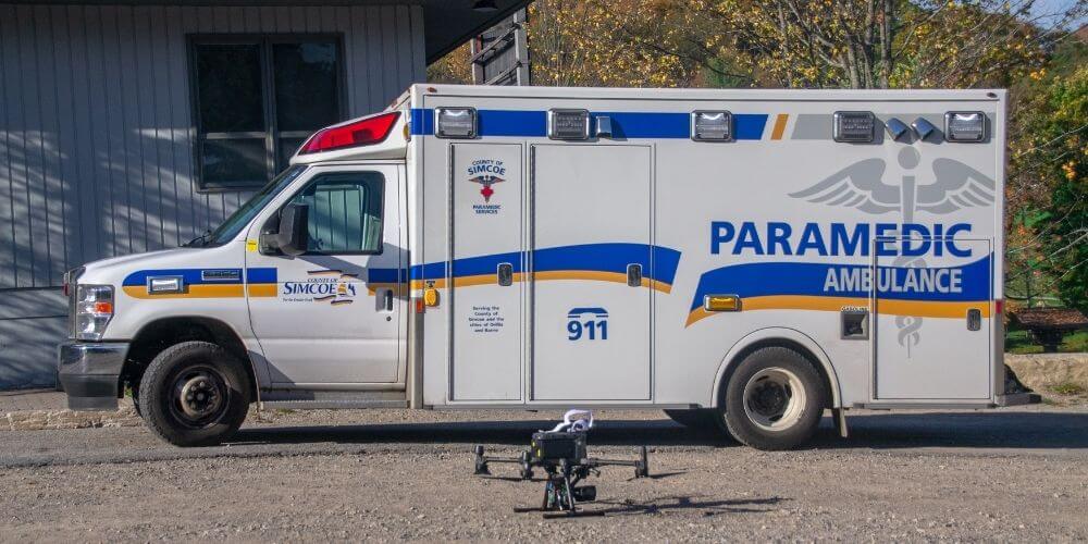 Ambulance avec drone