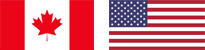 Canada and USA Flag