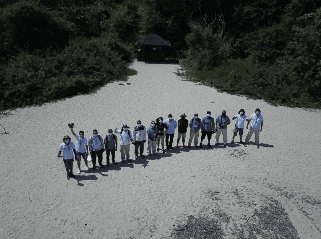 Group of Drone Pilots stand in a line