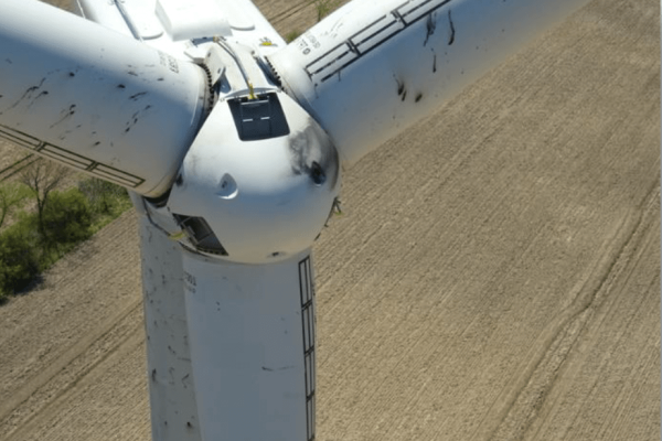 Damaged Wind Turbine